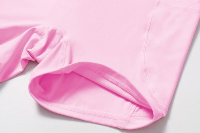 Solid Color Stretchy One Shoulder Top And High Waisted Biker Shorts Set