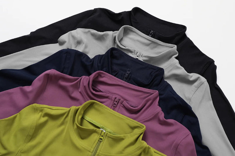 Solid Color Stretchy Jacket And Backless Halter Sports Bra And High Waisted Legging Set