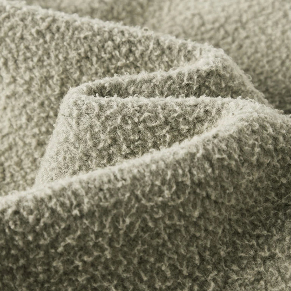 Solid Color Knit Patchwork Crop Hoodie