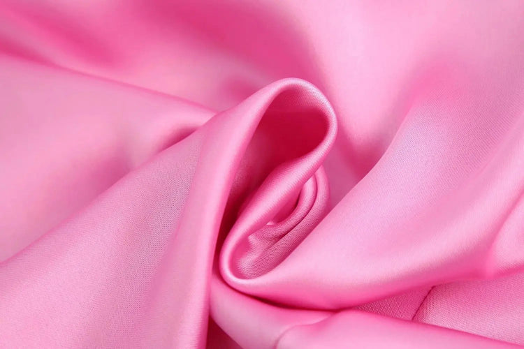 Solid Color Silk Spaghetti Strap Push-Up Back Hollow Out Back Leg Slit Maxi Dress