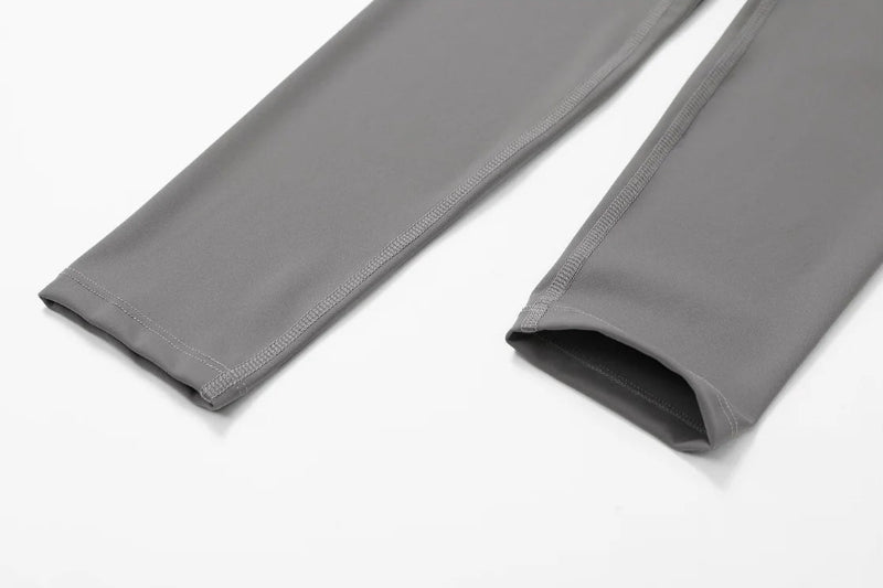 Solid Color Stretchy Extra Short Sleeve And High Waisted Legging Set