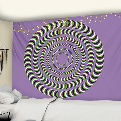 Purple Trippy Swirl Tapestry