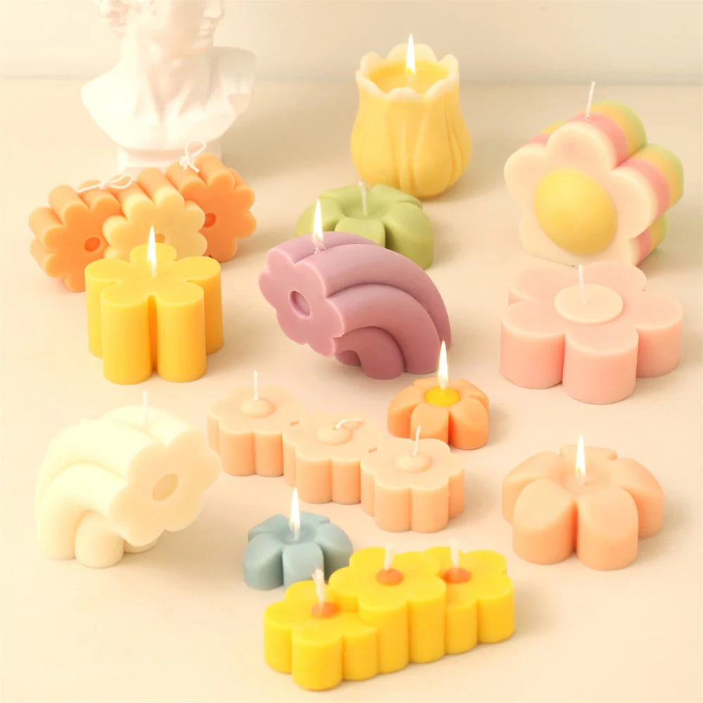 Flower Candle Mold