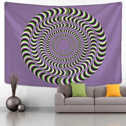 Purple Trippy Swirl Tapestry