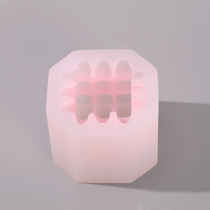 Pattern Square Candle Mold