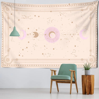 Moon Phases In The Stars Tapestry