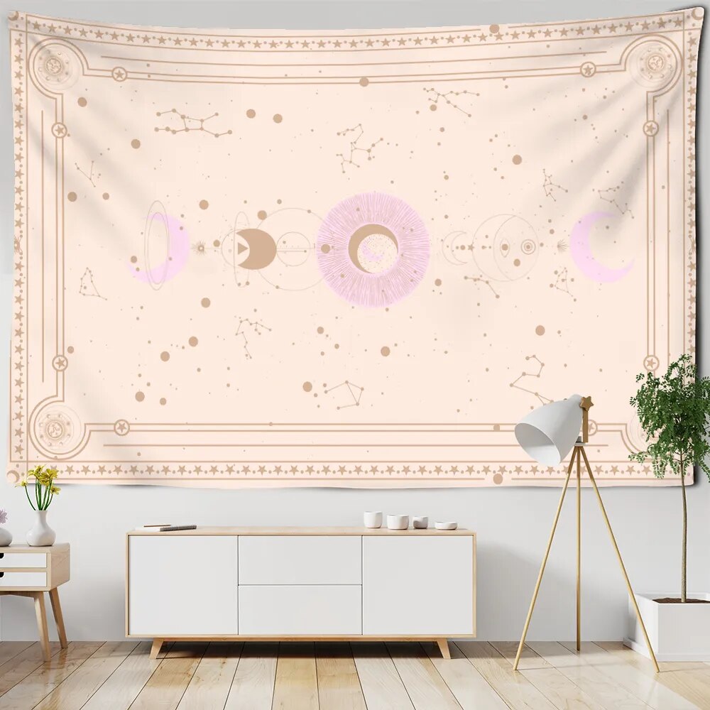 Moon Phases In The Stars Tapestry