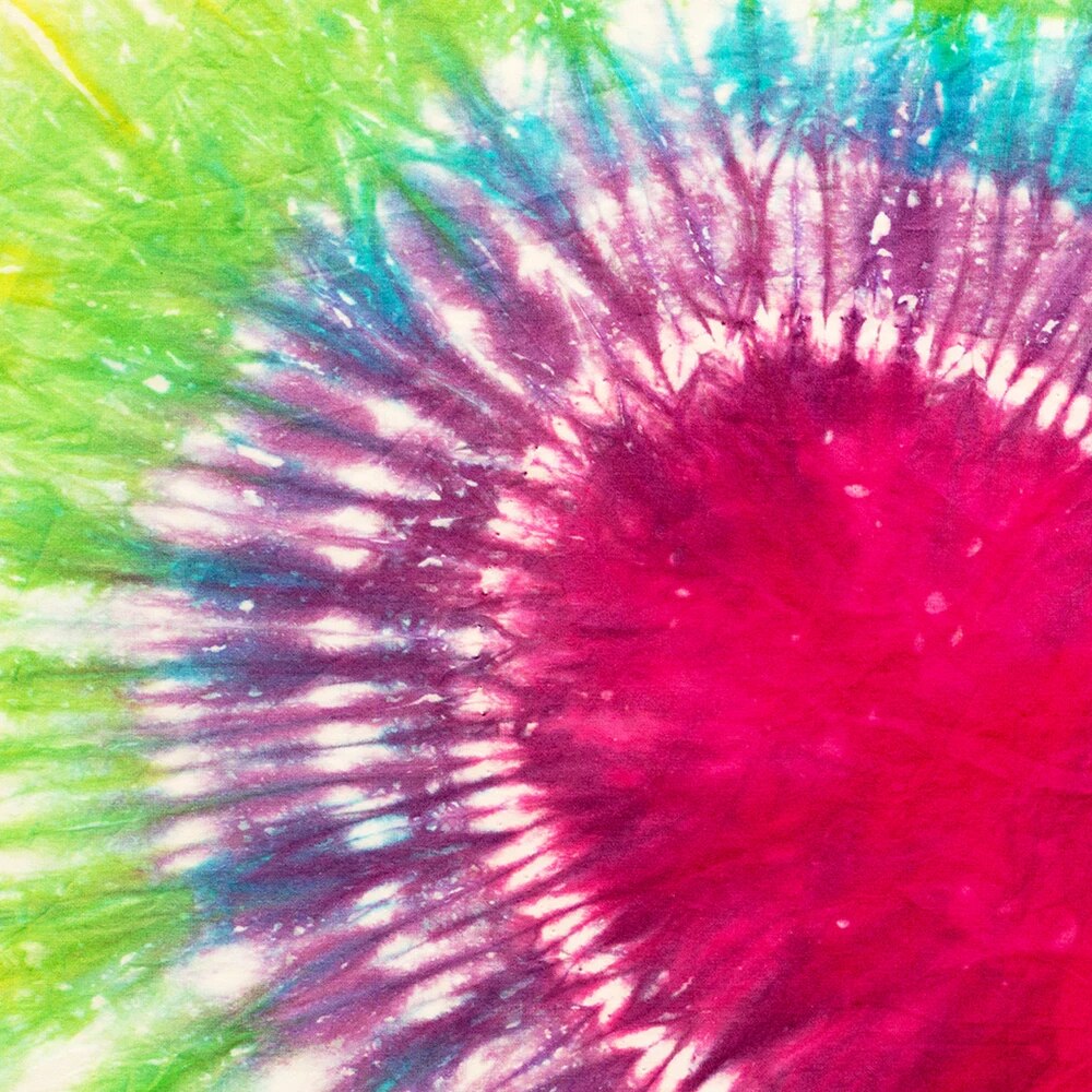 Multicolor Tie-Dye Heart Tapestry