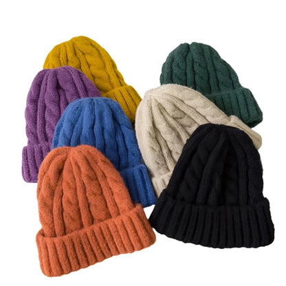 Thick Cable Knit Beanie