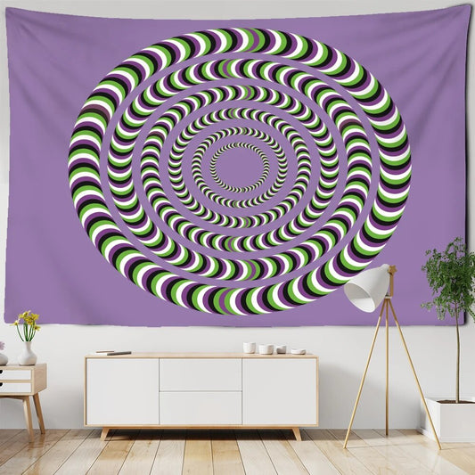 Purple Trippy Swirl Tapestry