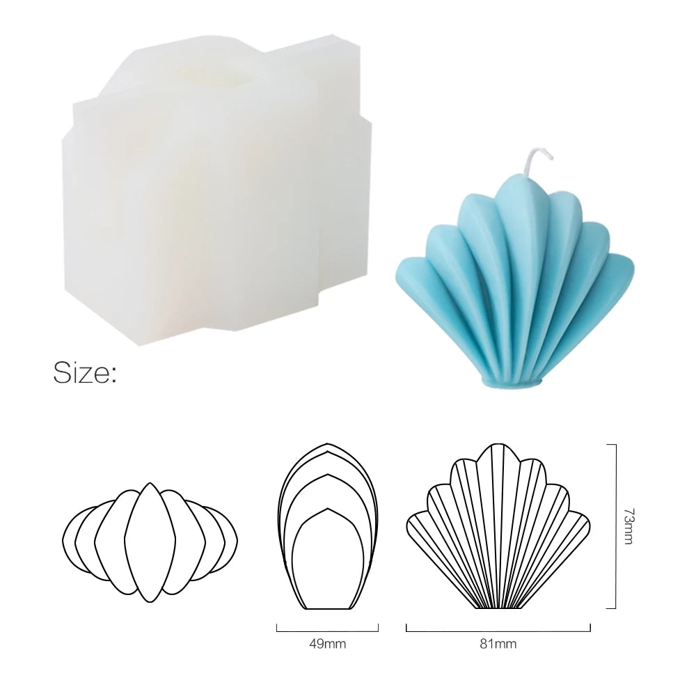 Seashell Candle Mold