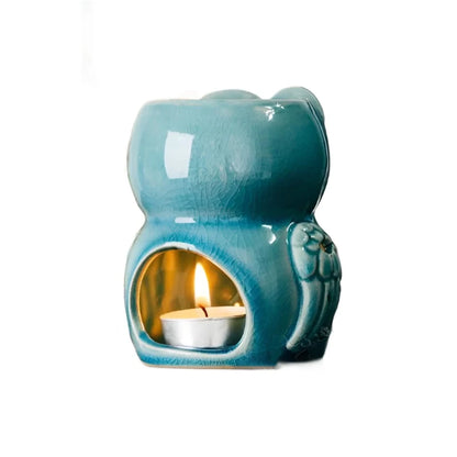 Porcelain Owl Essential Oil Burner