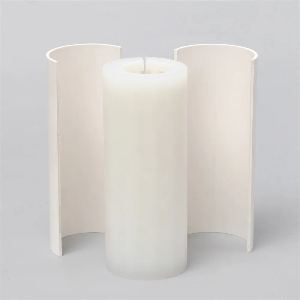 Wavy Cylinder Candle Mold