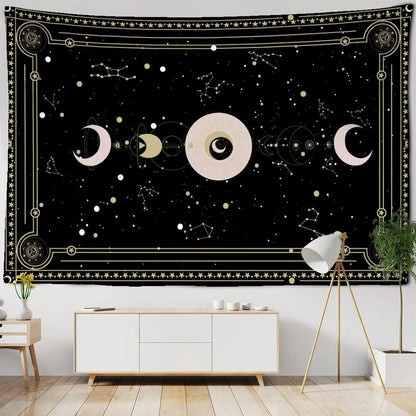 Moon Phases In The Stars Tapestry