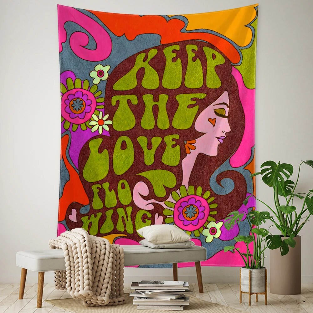 Keep The Love Flowing Tapestry