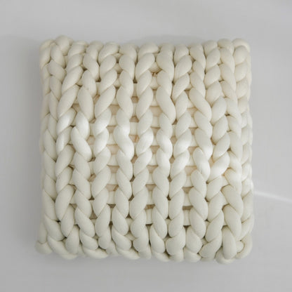 Solid Color Hand-Woven Meditation Pillow