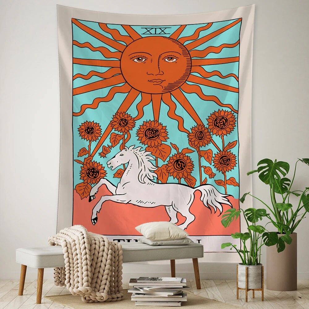 The Sun Tarot Card Tapestry