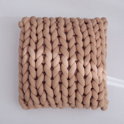 Solid Color Hand-Woven Meditation Pillow