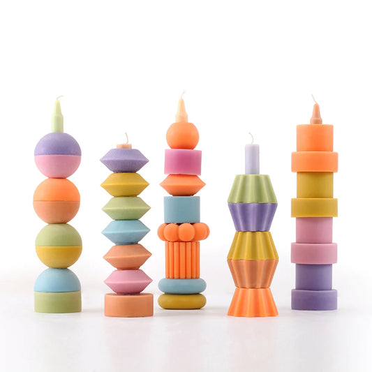 Stackable Stick Candle Holder Mold