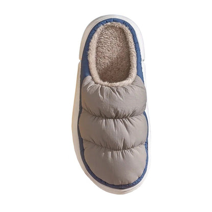 Two Toned Puffer Fur Inside Slipper