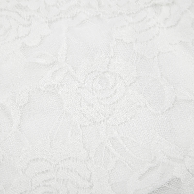 White Lace V-Cut Spaghetti Strap Top