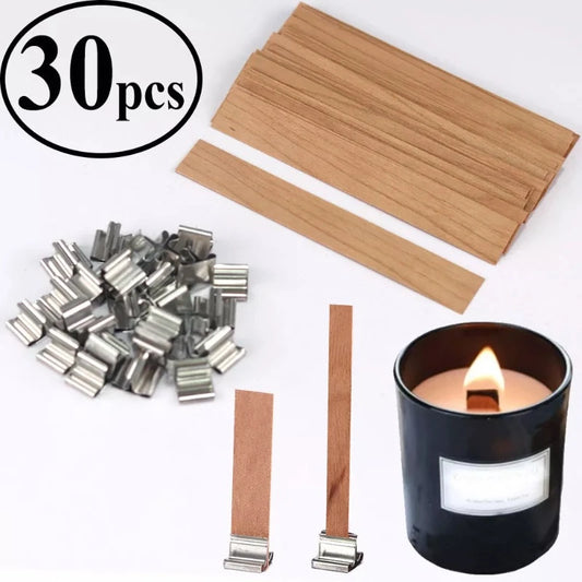 30pcs Wooden Candles Wick