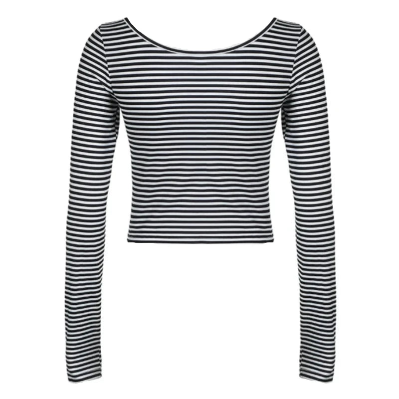 Black And White Stripe Long Sleeve