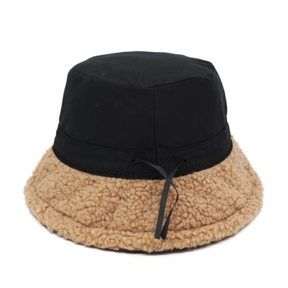 Solid Color Fleece Bucket Hat