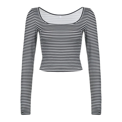 Black And White Stripe Long Sleeve