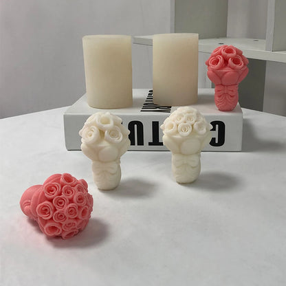 Flower Bouquet Candle Mold