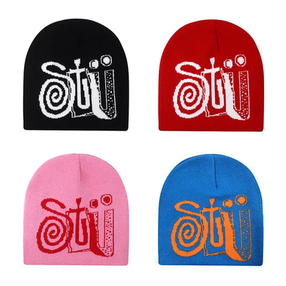 Stu Print Knit Beanie