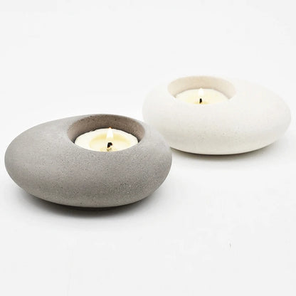 Rock Style Candle Holder Mold