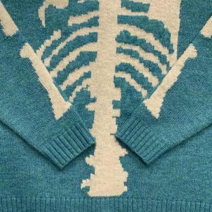 Solid Color Skeleton Knit Cardigan