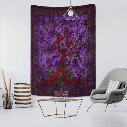 Moody Tree Of Life Tapestry