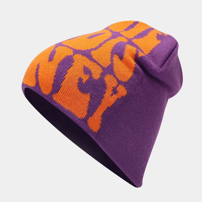 All We Need Is Money Print Knit Beanie