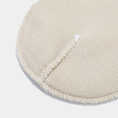 Solid Color Knit Ribbed Beanie