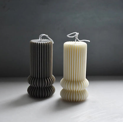 Ribbed Candle Mold