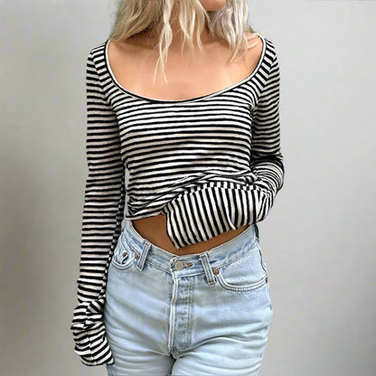 Black And White Stripe Long Sleeve