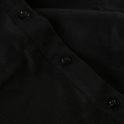 Black Button Up Short Sleeve