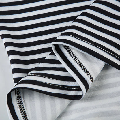 Black And White Stripe Long Sleeve