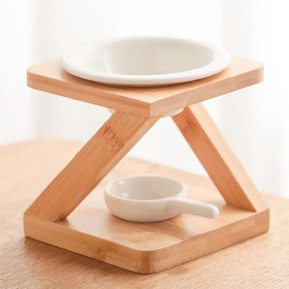 Criss-Cross Pillar Essential Oil And Candle Holder Burner