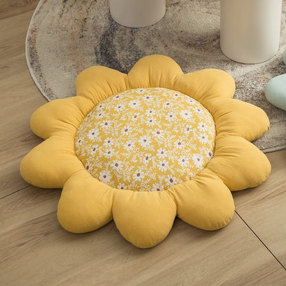 Floral Pattern Sun Flower Meditation Pillow