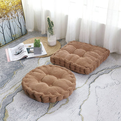 Corduroy Tufted Meditation Pillow