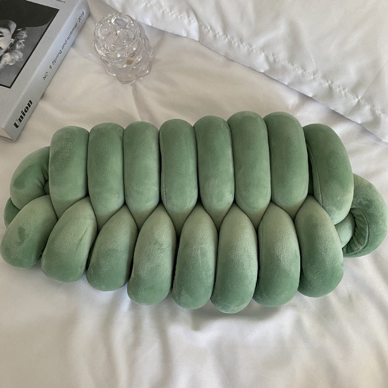 Suede Hand-Woven Knotted Meditation Pillow
