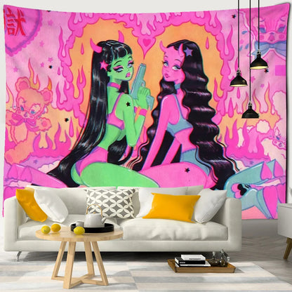 Dark Feminine Energy Tapestry