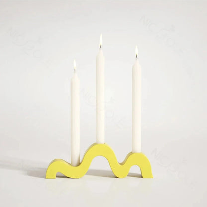 Swirl Stick Candle Holder Mold