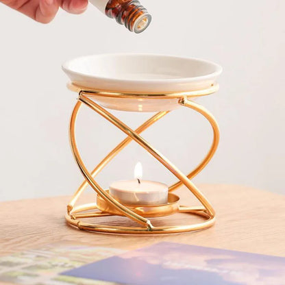 Metal Swirl Essential Oil Burner