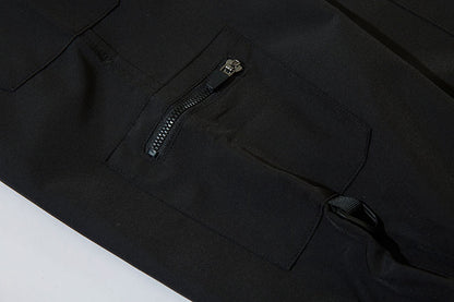 Black Cargo Buckle Joggers