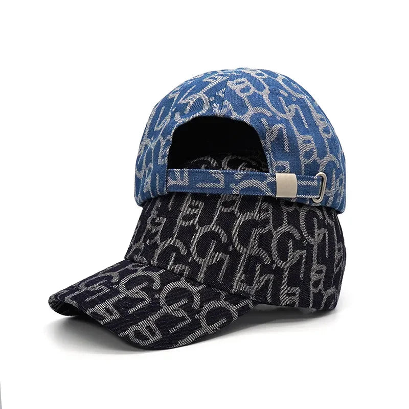 Denim Jean G Embroidery Baseball Hat