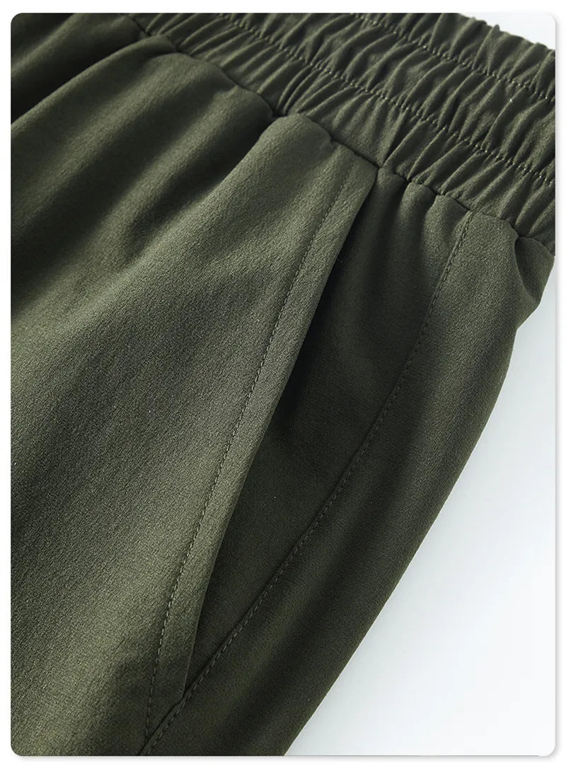 Neutral Cargo Drawstring Pants